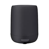 blomus -SONO- Treteimer aus Kunststoff / Silikon, Magnet, 5L Fassungsvermögen, Soft-Close Deckel, entnehmbarer Eimer, Soft-Touch, exklusives Badaccessoire (H / B / T: 30,5 x 28 x 23 cm, Magnet, 69167)