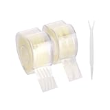 Schlupflider Stripes Unsichtbar, 2 Rollen 1200 Stück, Leicht und Atmungsaktiv Augenlid Stripes Unsichtbar, Wasserdicht Schlupflid Eyelid Tapes, Spurlos Gegen Schlupflider Tapes
