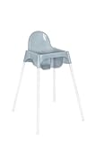 IKEA ANTILOP Hochstuhl - weiße Beine mit Sitzschale in hellblau