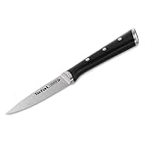 Tefal Ice Force Schälmesser, 9cm Klinge, Korrosionsschutz, Handschutz, Edelstahl / Schwarz, K23205