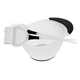 VILLFUL Haarfärbeset Weiß mit Haarfärbeschale und Haarpinseln Langlebig Professionelle Färbebürsten für Präzises Auftragen Geeignet für Salon und DIY Haarfarbenanwendung Zufällige Farbe