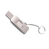 MZRAN Druckgeschütztes Daumenlaufwerk aus Metalllegierung, USBTypeC und USB-A-Doppelanschluss, schnelle Datenübertragung, kompakte Speicherantwort, Typ C und USB-A-Szintillate-Laufwerk mit