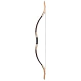 Toparchery Mongolischer Recurve Bogen, Traditioneller Langbogen 35-55lbs Pferdebogen Passend für rechte und Linke Hand Erwachsene Bogenschießen Bögen (40 lbs)