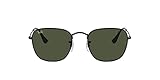 Ray-Ban Unisex-Erwachsene Rb3857 Frank Sonnenbrille, Schwarz/G-15 Grün, 54 mm