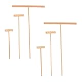 FRCOLOR 2 Sätze Miniatur Sandspielzeug aus Natürlichem Holz Rechen für DIY Sandtisch Handliches Zen Garten Werkzeug für Feine Details und Kreative Entspannung zu Hause