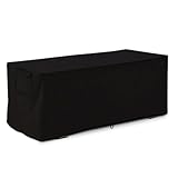 123x62x55 Cm 210D Silberbeschichtetes Oxford Garten Kissentruhe Allzwecktruhe Kissenbox Abdeckung Für Aufbewahrungsboxen Schutzhülle Gartenbox Gartentruhe Schutzplane Abdeckhaube Witterungsbeständig