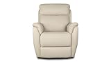 Bostonsofa Georgia Ledersessel Relax mit manueller Relaxfunktion - kompakter Design - hochwertige Naturlederpolsterung - komfortable Füllung und einfache Bedienung - Hellbeige