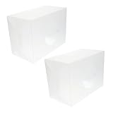 FIXOSHEE 2 Stück Transparente Losbox mit Schlitz Multifunktionale Aufbewahrungsbox für Jahresversammlung Wahlurne und Vorschlagsbox Robuste und Sichere Stimmzettelbox