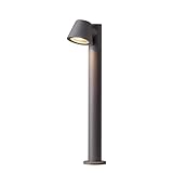 DAWALIGHT Pollerleuchte GU10 5W 3000K LED Wegeleuchten Aussen IP44 Wasserdicht Stehlampe Außen für Garten Draußen, Aluminium, Anthrazit