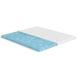 Meisterschlaf Gelschaum+ Topper 170x200 cm – Höhe 9cm – RG 50 – Oeko-TEX® Standard 100 – Tencel™ Lyocell Doppeltuch-Bezug waschbar – für weicheres Liegegefühl auf harten Matratzen – Made in Germany