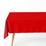 OH YEAH Tischdecke, gefaltetes Papier, Rot, Weihnachten, Ornaments, 120 x 180 cm, Teller, Becher, Servietten und Tischdecke, Weihnachtsdekoration - Design Ornamente und Blumen