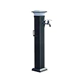 RTTZBOZ Wassersäule für den Garten aus Aluminiumlegierung, Standbrunnen, Frostschutzhahn, Zapfsäule für Gartenschlauch(79cm/31in)