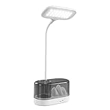 Tyenaza 3 in 1 LED -Schreibtisch Lampe intelligente Nacht Lichtstifthalter Reading Augenschutz Licht für Schlafzimmer Schlafzimmer Schlafzimmer, Wohnzimmer, Büro