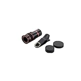 Teleskopkamera -Objektiv HD 8X Optische Teleskop -Kamera -Objektiv für Mobiltelefon mit universellem Clip Schwarz