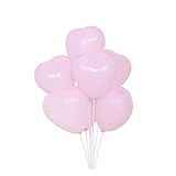 ibasenice Latex Herzballons Macaron Pink Romantische Hochzeitsballons Für Dekoration Party Und Besondere Anlässe Ideal Für Valentinstag Geburtstagsfeiern Und Hochzeiten