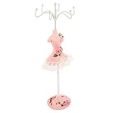 DEARMAMY Eleganter Schmuckständer Mannequin Schmuckhalter für Ohrringe Halsketten Ringe Stabiler Schmuckorganizer mit Solidem Sockel Platzsparend Modernes Design für Zuhause Schminktisch
