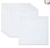 Selbstklebetasche,3 Stück Horizontaler Transparent Kartenhülle,Etikettenhalter Selbstklebend,zum Schutz Ihrer Karten oder Fotos(Innere Größe:10.5 * 10.5cm)