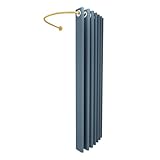 Generisch Raumteilerstange, U-förmige Gardinenstange für Umkleidekabinen mit blauen Sichtschutzvorhängen – Wandmontierter Raumteiler für Boutiquen und Einzelhandelsgeschäfte (goldene Stange, 80 cm) –