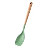Silikon Spatel,Spülmaschinenfestes Küchenutensil - Küchenspatel mit Holzgriff,Für die Küche zum Backen, Rühren und Braten von, Fleisch und Suppe