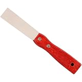 Kittmesser, 1 Zoll Edelstahl -Schaberwerkzeug mit Holzgriff Mehrzweckmetall -Spackelmesser für Abziehbilder, Tapepapier, Bodenfliese