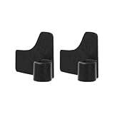 SAFIGLE 2 Stück Teiliges Brotbackautomat Rührstäbe aus Schwarzem Spezielles Kurvendesign für Klumpenfreies Kneten Einfache Montage und Reinigung Kompatibel als Wiederverwendbar