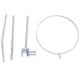 Himmelstange Babybett Betthimmel Stange Clip On Crib Baldachinhalter einstellbare Baby Krippen Baldachin Rack Himmel Babybett Metallbassinet Stand Universal Crib Nethalter für Moskitonetz für Bett