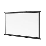 16:9/4:3 Beamer Leinwand, Beamerleinwand, Projector Screen, Projektionsleinwand, Rolloleinwand, Heimkino, HD 4K 3D, Rollo, Manuell Ausziehbar, Gain 1,2, Kompakte Projektionsleinwand Weiß(4:3,60')
