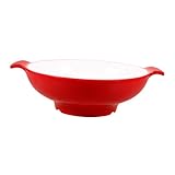 COLLBATH Plastikschüssel Wiederverwendbar Große Speiseschüssel Salatschüssel Servierschüssel Für Vorspeisenteller Tiefe Nudelschüssel Suppenschüssel Multifunktionsküchenschüssel