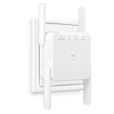 WLAN Verstärker 1200Mbit/s WiFi Repeater Dualband 2,4GHz+5GHz WiFi Booster mit Repeater/Router/Access Point Modus,4 Antenne,Einfache Einrichtung,WiFi Extender Booster Mit LAN/WAN Port