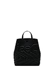 Desigual Damen Back_psico BACK PSICO LOGO SUMY MINI 2000 BLACK, Schwarz, Einheitsgröße EU
