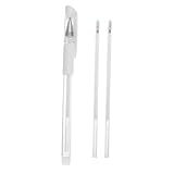 FOMIYES Tattoo- Tattoo-kappen Gesichtsbemalungsmarker Hautstift Augenbrauenmarker Chirurgische Micro-needling-stift Rosafarbener Tintenstift -tag-stift Plastik Weiß