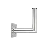 SkyRevolt 25cm Wandhalter Aluminium Rohr 50mm für Wand Montage Sat Schüssel ALU Halterung 250mm