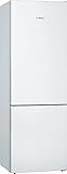 Bosch KGE49AWCA Serie 6 Freistehende XXL-Kühl-Gefrier-Kombination, 201 x 70 cm, 163 kWh pro Jahr, Weiß, 302 L Kühlteil & 117 L Gefrierteil, LowFrost, VitaFresh