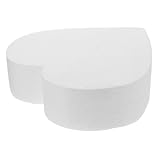 STOBAZA Herzförmiges Schaumstoffkuchen Modell für Hochzeitsdekoration Dummy für Tortendekoration und für DIY Projekte und Kreative Kuchenpräsentationen