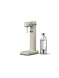 Aarke Carbonator 3 Wassersprudler, Edelstahl-Gehäuse, Sprudelwasserbereiter, inkl. BPA-freier PET-Flasche, kompatibel mit 60 L C02 Zylindern, Farbe: Sand Finish