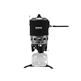 Fire-Maple FMS-X3 0,8L Campingkocher mit Piezo-Zündung & Topfhalterung Tragbarer Gaskocher mit Gasflaschen-Stabilisator Für Outdoor, Trekking, Wandern (Schwarz)