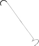 Kompostbelüfter aus Edelstahl 80 cm – Manuelles Kurbelwerkzeug zum Mischen & Wenden von Kompost – Robuster Kompostwender mit ergonomischem Griff – Einfach zu bedienen & platzsparend