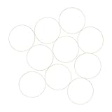 FIXOSHEE 10 Stück Teiliges Bambuskranz Nachhaltige Bambusringe für DIY Blumenkränze Makramee Basteln und Wanddekoration Natürliche Kranzrahmen für Heimdekoration und Kreative Handarbeiten