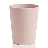 Sinoba Papierkorb 9099 Mülleimer Abfalleimer Papiereimer Kunststoff ideal für Kinderzimmer Büro Küche Höhe 30 cm 12L (Rosa)