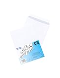 Bantex Briefumschläge DIN C5 (22,9 x 16,2 cm) / Umschläge mit Abziehstreifen, 25 Stück in Folienpackung (Weiß)