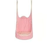 Hängesessel, Hängehöhle mit PVC-Kissen, Hängeschaukel für drinnen und draußen (Rosa)