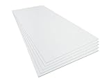 Styropor 1,0cm x 56 cm x 117 cm 5 Platten Styroporplatten Bauplatten Dämmplatten - Styroporplatten10mm Wärmedämmung WLG035