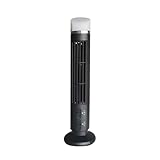 Frsoinor Tragbarer Luftkühler, stromlinienförmiger Turmventilator mit LED, leistungsstarker Wind, platzsparend, blattloses Design, USB-Schnittstelle, einfache Installation, einfach zu bedienen,