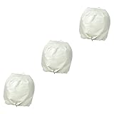 Happyyami 3St wasserdichte Grillabdeckung Raucherabdeckung Außengrill Grillbürste Schild Brenner lavasteine für gasgrill Ofenschutzabdeckung Abdeckungen für Grillöfen 210d Oxford-Stoff Beige