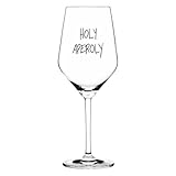 RITZENHOFF Sand & Soda 9500016 Modernes Weinglas mit trendigem Spruch Holy Aperoly, in Geschenkbox – Made in Germany