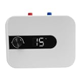 MINRS 6L Untertischboiler Wasserboiler Küche Elektro Warmwasserspeicher Speicher 1500W 220V Warmwasserboiler Durchlauferhitzer 30-65°C für Waschbecken, Küchen, Badezimmer