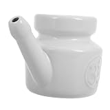 CIYODO Keramik Nasenspülkanne Nasenreiniger für Yoga und Saisonale Pflege Sanfte Langlebige Nasendusche mit Manuellem Betrieb für Gesunde Nasenatmung