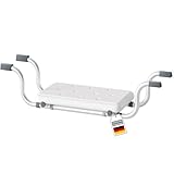 KARAT Badewannensitz, Sitzbrett für Badewanne, rutschfest, 150kg Tragkraft, verstellbar 78-86 cm, Badewannenhocker, Duschsitz für Erwachsene und Senioren, Badewannenbrett Levi