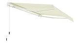 Jet-line | Balkonmarkise | Gelenkarm Markise | Maße 2.5 m breit x 2m Ausfall | Sunconnect beige | Balkon | Beschattung | Gelenkarmmarkise | Sonnenmarkise | Alu | Terrassenmarkise | Balkonmarkise