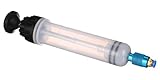 SIXTOL Mechanic Oil Extractor 1 | Handpumpe für Betriebsflüssigkeiten | 200 ml | Öl- und Flüssigkeitsspritze mit Schläuchen und Adapter